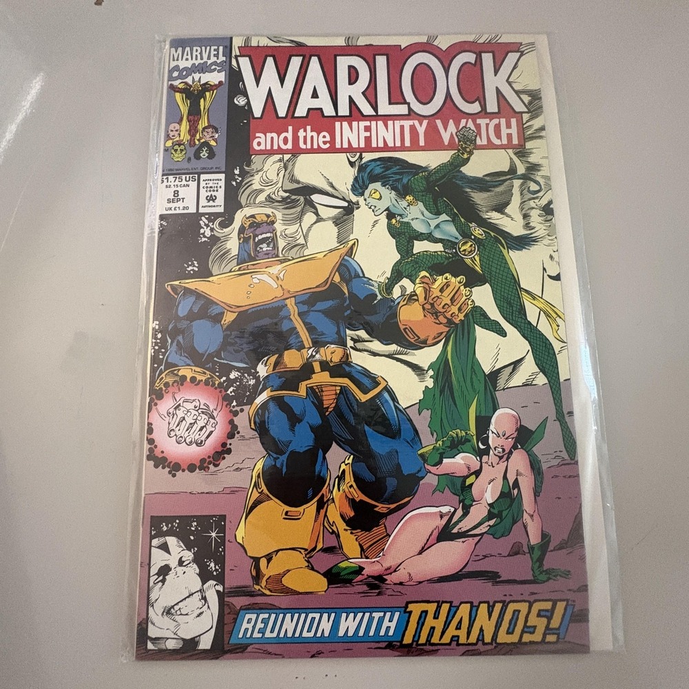 Warlock And The Infinity Watch Marvel Comics #8 1992 Thanos Reunion Modern Age